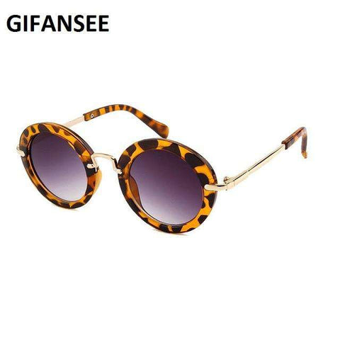 GIFANSEE round metal frame sunglasses Children baby Boys Girls UV400 kids toddler glasses Eyewear Shades Goggles