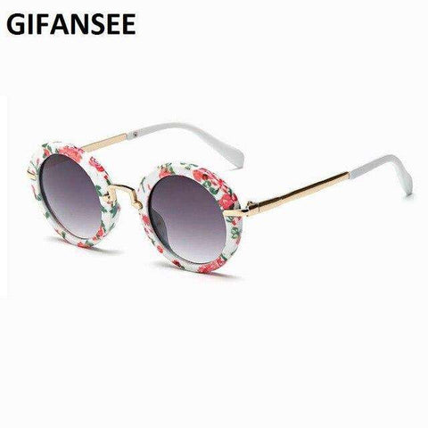 GIFANSEE round metal frame sunglasses Children baby Boys Girls UV400 kids toddler glasses Eyewear Shades Goggles