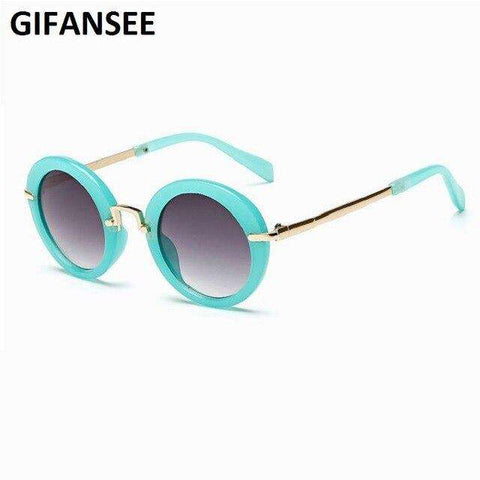 GIFANSEE round metal frame sunglasses Children baby Boys Girls UV400 kids toddler glasses Eyewear Shades Goggles