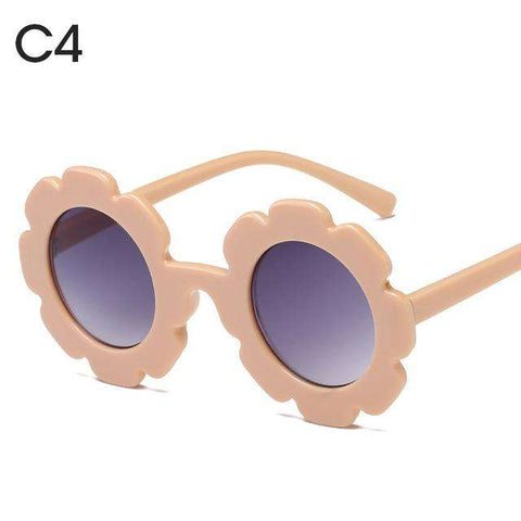 Kilig Vintage Kids Sunglasses Child Sun Glasses Round Flower Gafas Baby Children UV400 Sport Sunglasses Girls Boys Oculos De Sol