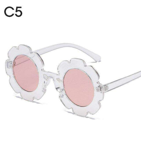 Kilig Vintage Kids Sunglasses Child Sun Glasses Round Flower Gafas Baby Children UV400 Sport Sunglasses Girls Boys Oculos De Sol