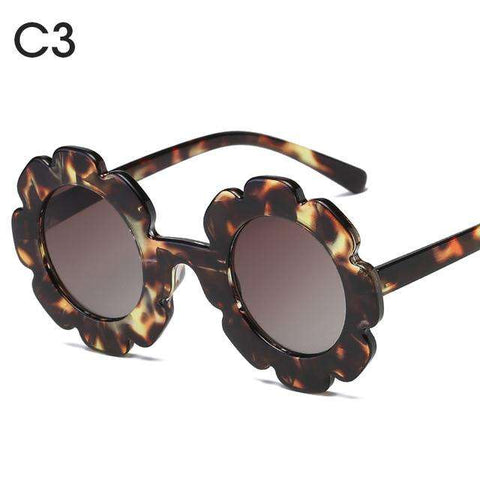 Kilig Vintage Kids Sunglasses Child Sun Glasses Round Flower Gafas Baby Children UV400 Sport Sunglasses Girls Boys Oculos De Sol