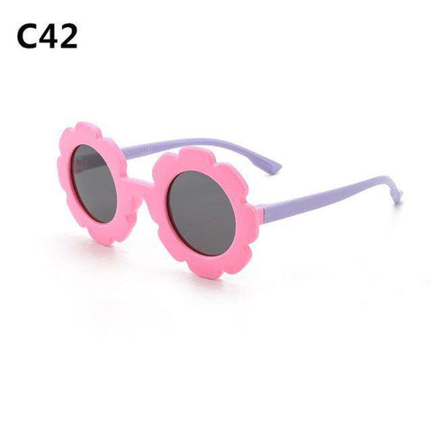Kilig Vintage Kids Sunglasses Child Sun Glasses Round Flower Gafas Baby Children UV400 Sport Sunglasses Girls Boys Oculos De Sol