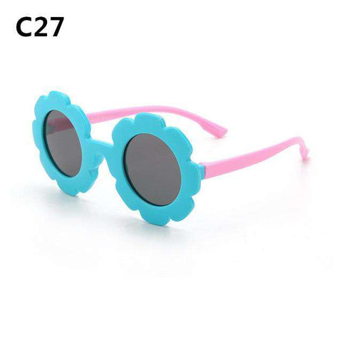 Kilig Vintage Kids Sunglasses Child Sun Glasses Round Flower Gafas Baby Children UV400 Sport Sunglasses Girls Boys Oculos De Sol