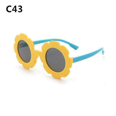 Kilig Vintage Kids Sunglasses Child Sun Glasses Round Flower Gafas Baby Children UV400 Sport Sunglasses Girls Boys Oculos De Sol