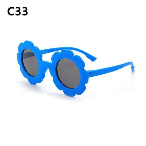 Kilig Vintage Kids Sunglasses Child Sun Glasses Round Flower Gafas Baby Children UV400 Sport Sunglasses Girls Boys Oculos De Sol