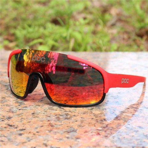 POC Crave 4 Lens Airsoft Blade sports Cycling Sunglasses Polarized Men Sport Road Mtb Mountain Bike Glasses Eyewear