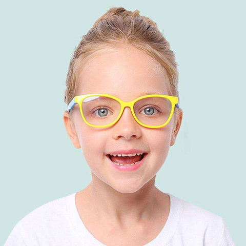 Square Blue Light Kids Glasses Optical Frame 2019 Children Boy Girls Computer Transparent Blocking Anti Reflective Eyeglasses UV