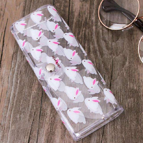 Cute Clear Sunglasses Glasses Case Transparent Glass Spectacle Storage Protection Carry Box Fashion Eyewear Accessoires