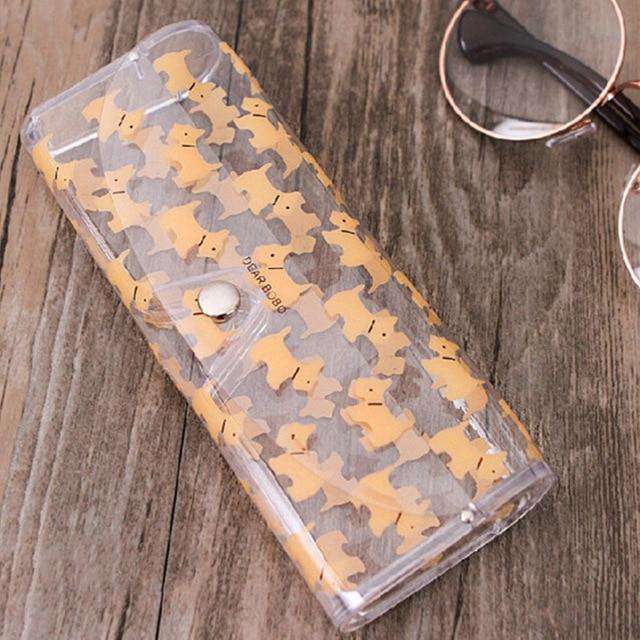 Cute Clear Sunglasses Glasses Case Transparent Glass Spectacle Storage Protection Carry Box Fashion Eyewear Accessoires