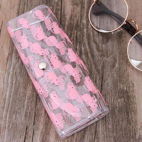 Cute Clear Sunglasses Glasses Case Transparent Glass Spectacle Storage Protection Carry Box Fashion Eyewear Accessoires