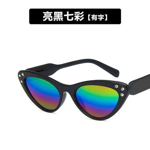 New Sexy Cat Eye Sunglasses Children Brand Designer Mirror Sun Glasses Kids Cateye Lens Shades For Female Eyewea UV400