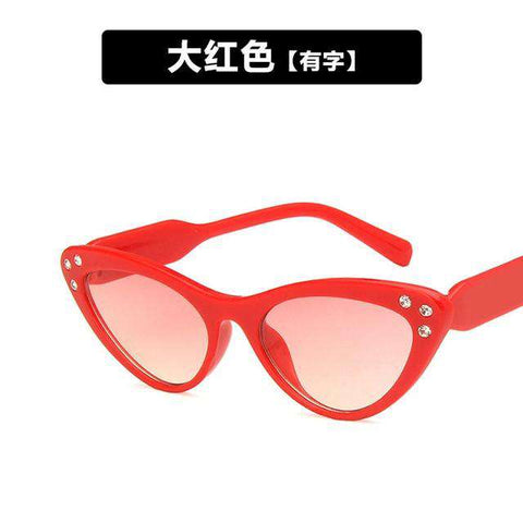 New Sexy Cat Eye Sunglasses Children Brand Designer Mirror Sun Glasses Kids Cateye Lens Shades For Female Eyewea UV400