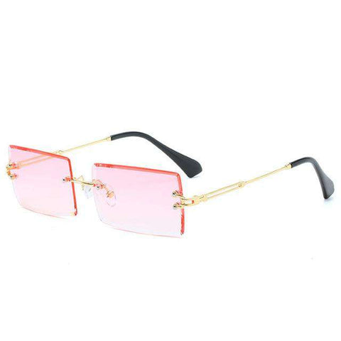 Luxury Brand Rectangle Ladies Sunglasses Women 2019 Rimless Square Polarized Sun Glasses For Ladies Zonnebril Dames Vrouwen Bril