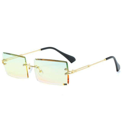 Luxury Brand Rectangle Ladies Sunglasses Women 2019 Rimless Square Polarized Sun Glasses For Ladies Zonnebril Dames Vrouwen Bril