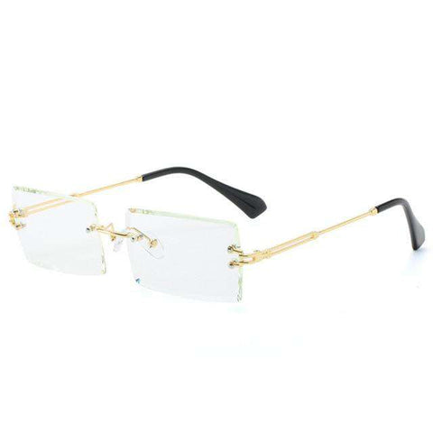Luxury Brand Rectangle Ladies Sunglasses Women 2019 Rimless Square Polarized Sun Glasses For Ladies Zonnebril Dames Vrouwen Bril