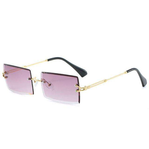 Luxury Brand Rectangle Ladies Sunglasses Women 2019 Rimless Square Polarized Sun Glasses For Ladies Zonnebril Dames Vrouwen Bril