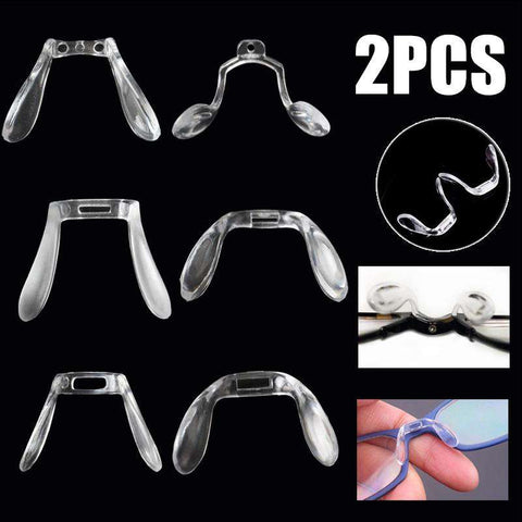 2pcs Silicone Anti-Slip Glasses Nose Pads U-shaped Nose Pad for Eyeglasses Sunglass Glass Spectacles Eyewear Accessories