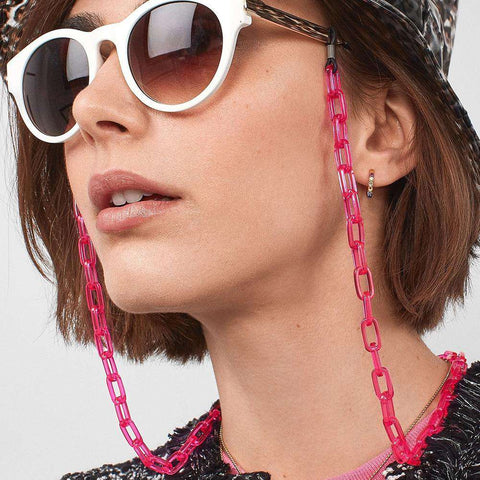 70cm Acrylic Sunglasses Chain Fashion Multicolor Reading Glasses Lanyard Strap  Adjustable Neck Chain Eyeglass Lanyard