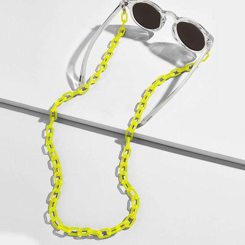 70cm Acrylic Sunglasses Chain Fashion Multicolor Reading Glasses Lanyard Strap  Adjustable Neck Chain Eyeglass Lanyard