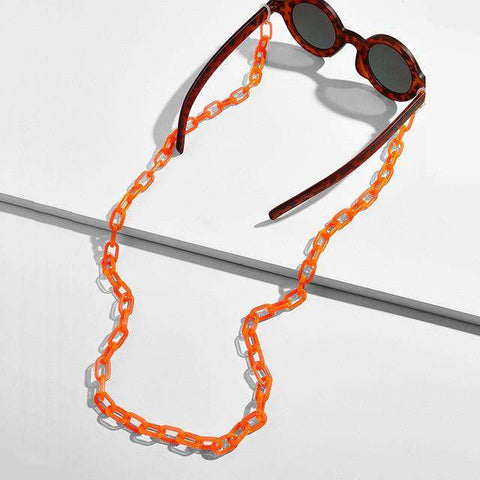 70cm Acrylic Sunglasses Chain Fashion Multicolor Reading Glasses Lanyard Strap  Adjustable Neck Chain Eyeglass Lanyard