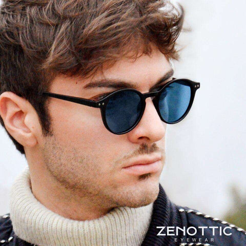 Polarized Sunglasses Men Women Vintage Round Frame Light Sun Glasses Polaroid Lens 2019 Fashion Sunglasses Eyewear UV400 BT4203