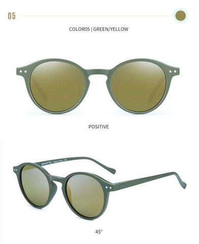 Polarized Sunglasses Men Women Vintage Round Frame Light Sun Glasses Polaroid Lens 2019 Fashion Sunglasses Eyewear UV400 BT4203
