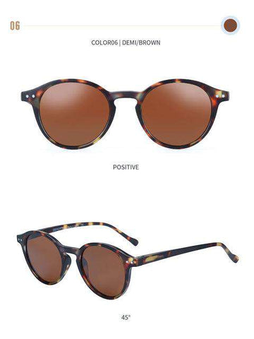 Polarized Sunglasses Men Women Vintage Round Frame Light Sun Glasses Polaroid Lens 2019 Fashion Sunglasses Eyewear UV400 BT4203