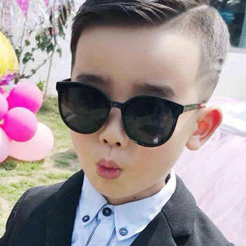 Fashion Boys Girls Sunglasses Kids Vintage Oval Sun Glasses Anti-glare UV400 Candy Color For Children Outdoor Eyewear Oculos