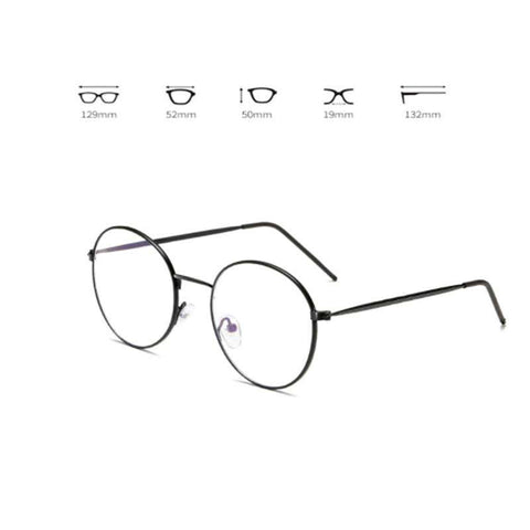 New Anti Blue Light Anti Blocking Filter Glasses Fashion Women Mens Computer Goggles Retro Metal Transparent UV400 Eyewear