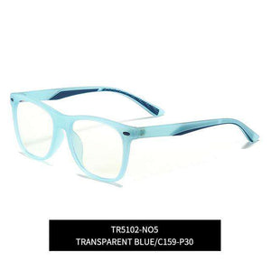 Boy girl reading anti blue light blocking filter glasses kids Computer game glasses children Fashion retro radiation protection