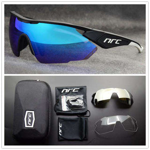 NRC Brand TR90 Sports Sunglasses Men Bicycle Eyewear UV400 Cycling Sunglasses Gafas Ciclismo MTB Road Bike Cycling Glasses