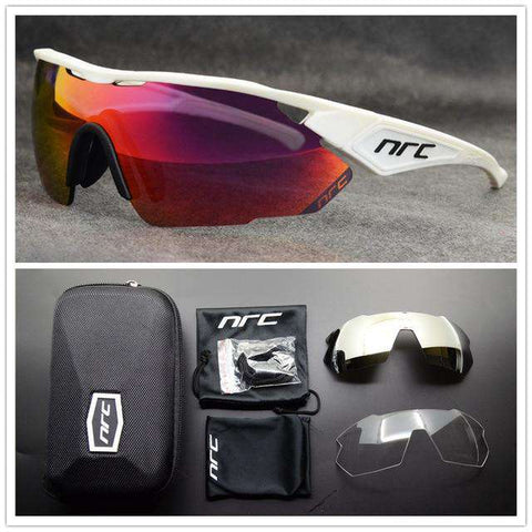 NRC Brand TR90 Sports Sunglasses Men Bicycle Eyewear UV400 Cycling Sunglasses Gafas Ciclismo MTB Road Bike Cycling Glasses