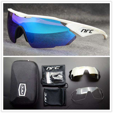 NRC Brand TR90 Sports Sunglasses Men Bicycle Eyewear UV400 Cycling Sunglasses Gafas Ciclismo MTB Road Bike Cycling Glasses