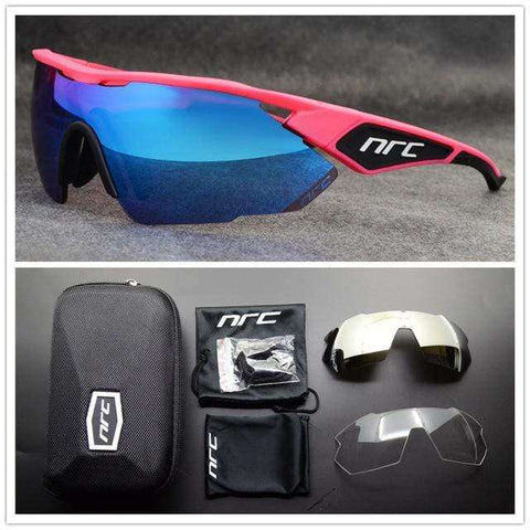NRC Brand TR90 Sports Sunglasses Men Bicycle Eyewear UV400 Cycling Sunglasses Gafas Ciclismo MTB Road Bike Cycling Glasses