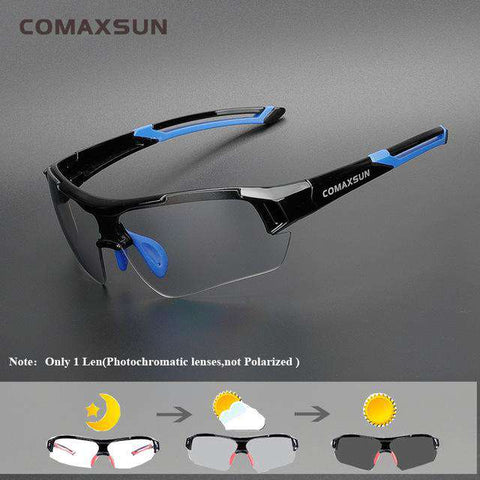 COMAXSUN Photochromic Cycling Glasses Discoloration Glasses MTB Road Bike Sport Sunglasses Bike Eyewear Bicycle Goggles 2 Style