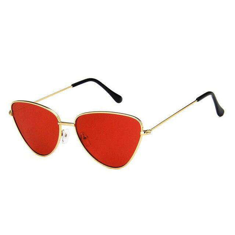 CatEye Sunglasses Women men Metal UV400 Eyewear Brand Designer Retro Sun Glasses Female Orange Pink Cateye Candy Color Glasses