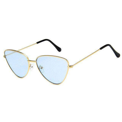 CatEye Sunglasses Women men Metal UV400 Eyewear Brand Designer Retro Sun Glasses Female Orange Pink Cateye Candy Color Glasses