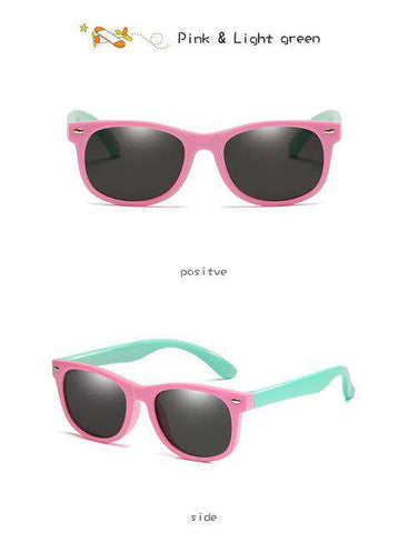 2019 Fashion Kids Sunglasses Silicone Safety Software Polarized Glasses Boys Girls Flexible Sun Glasses For Children Baby Goggle
