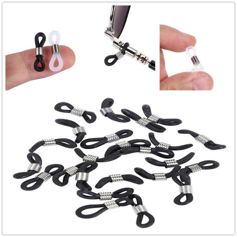 5/10/25 pcs Eyeglasses Sunglasses Spectacle Chain Rope Holder Strap Rubber Loop End Eye Glasses Retainer End Loop Connector DIY