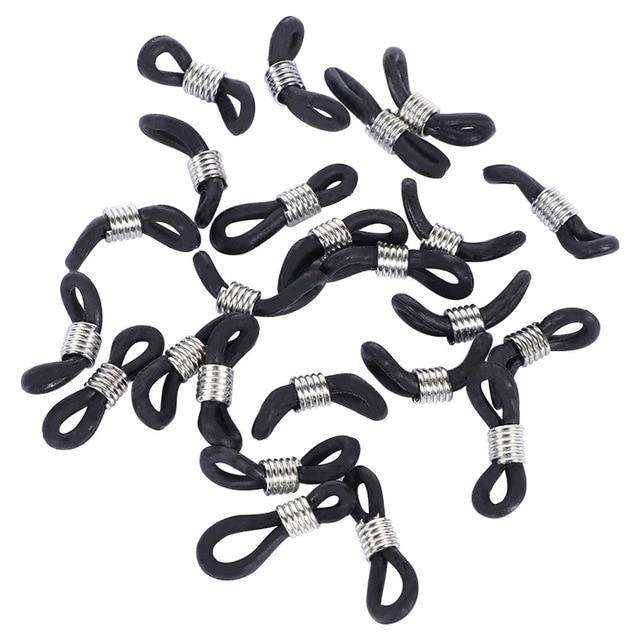 5/10/25 pcs Eyeglasses Sunglasses Spectacle Chain Rope Holder Strap Rubber Loop End Eye Glasses Retainer End Loop Connector DIY
