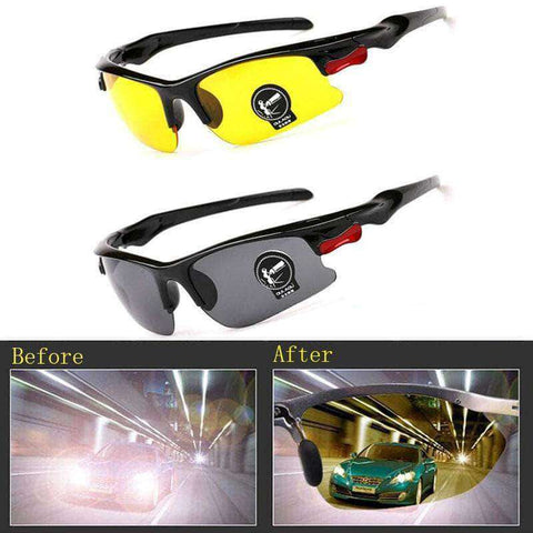 Car Night-Vision Glasses Driver Goggles Protective Gears Sunglasses Night Vision Driving Glasses Eyewear Accessories