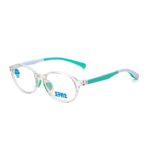 8-12 Years Goggles Oval Blue Light Kids Glasses Optical Frame 2018 Children Boy Girls Computer Clear Blocking Anti Reflective