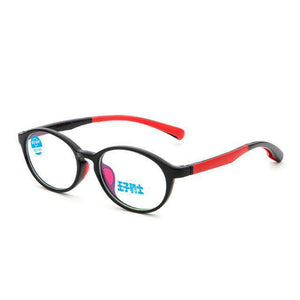 8-12 Years Goggles Oval Blue Light Kids Glasses Optical Frame 2018 Children Boy Girls Computer Clear Blocking Anti Reflective