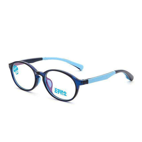 8-12 Years Goggles Oval Blue Light Kids Glasses Optical Frame 2018 Children Boy Girls Computer Clear Blocking Anti Reflective