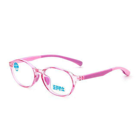 8-12 Years Goggles Oval Blue Light Kids Glasses Optical Frame 2018 Children Boy Girls Computer Clear Blocking Anti Reflective