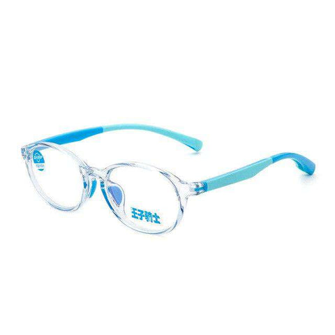 8-12 Years Goggles Oval Blue Light Kids Glasses Optical Frame 2018 Children Boy Girls Computer Clear Blocking Anti Reflective