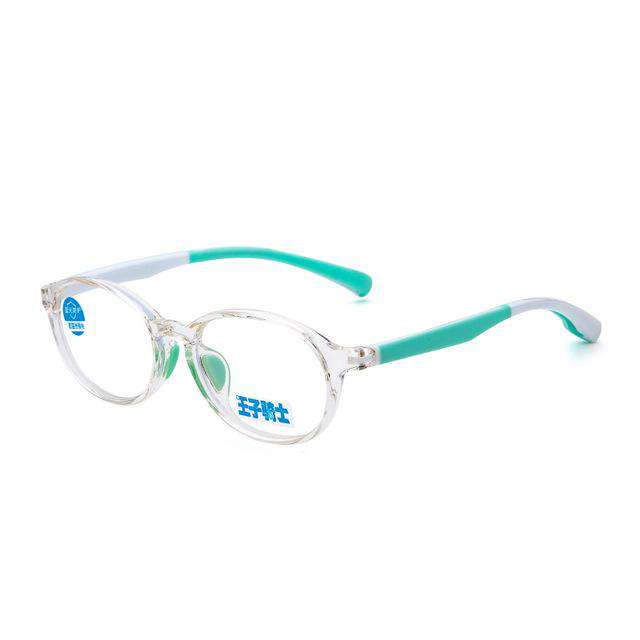 8-12 Years Goggles Oval Blue Light Kids Glasses Optical Frame 2018 Children Boy Girls Computer Clear Blocking Anti Reflective