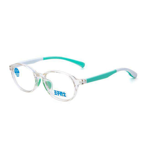 8-12 Years Goggles Oval Blue Light Kids Glasses Optical Frame 2018 Children Boy Girls Computer Clear Blocking Anti Reflective