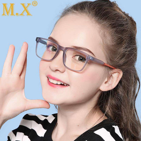 Mx 2020 Anti Blue Light Kids Glasses Gaming Computer Ray Blocking Cute Eyeglasses Boy Girl Children Eye Protection Goggle W5105